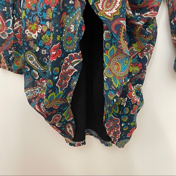 NEW‎ Flying Tomato Floral Paisley Embroidered V-Neck Flowy Mini Dress - Picture 8 of 8